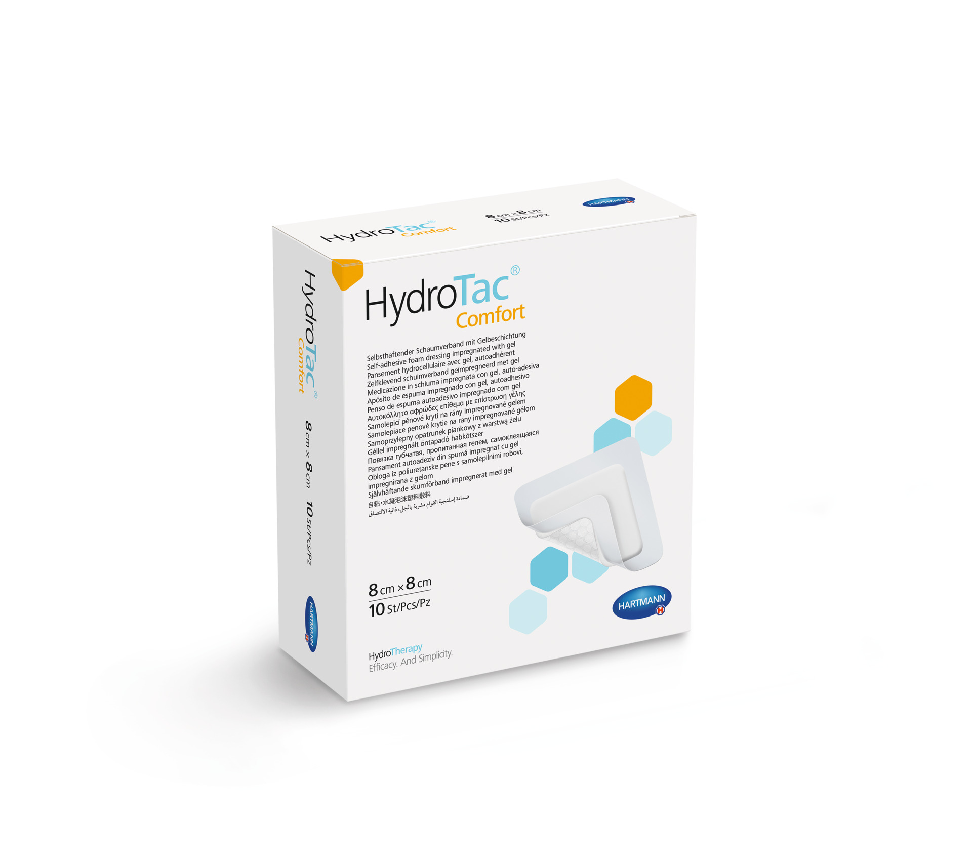 HydroTac Comfort – krytie na rany (8x8cm) 10ks/bal