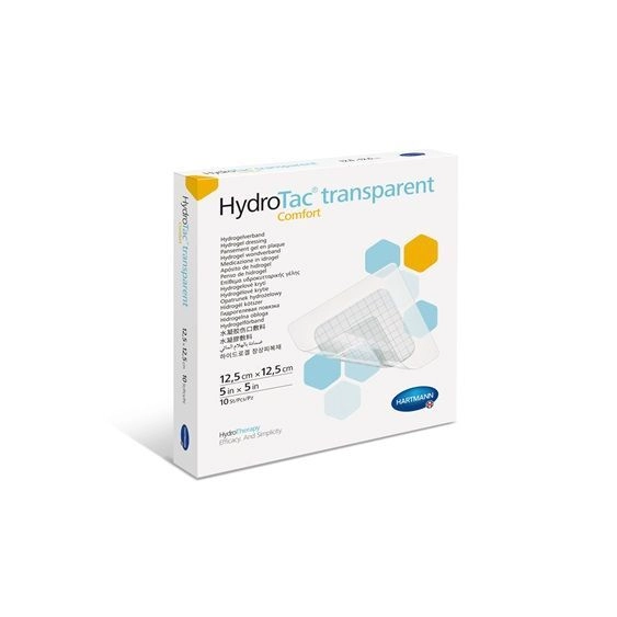 HydroTac transparent Comfort – krytie na rany (12,5×12,5cm) 1×10 ks