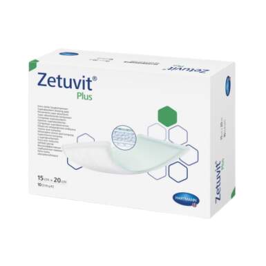 ZETUVIT Plus kompres nasiakavý sterilný (15x20cm) 1×10 ks