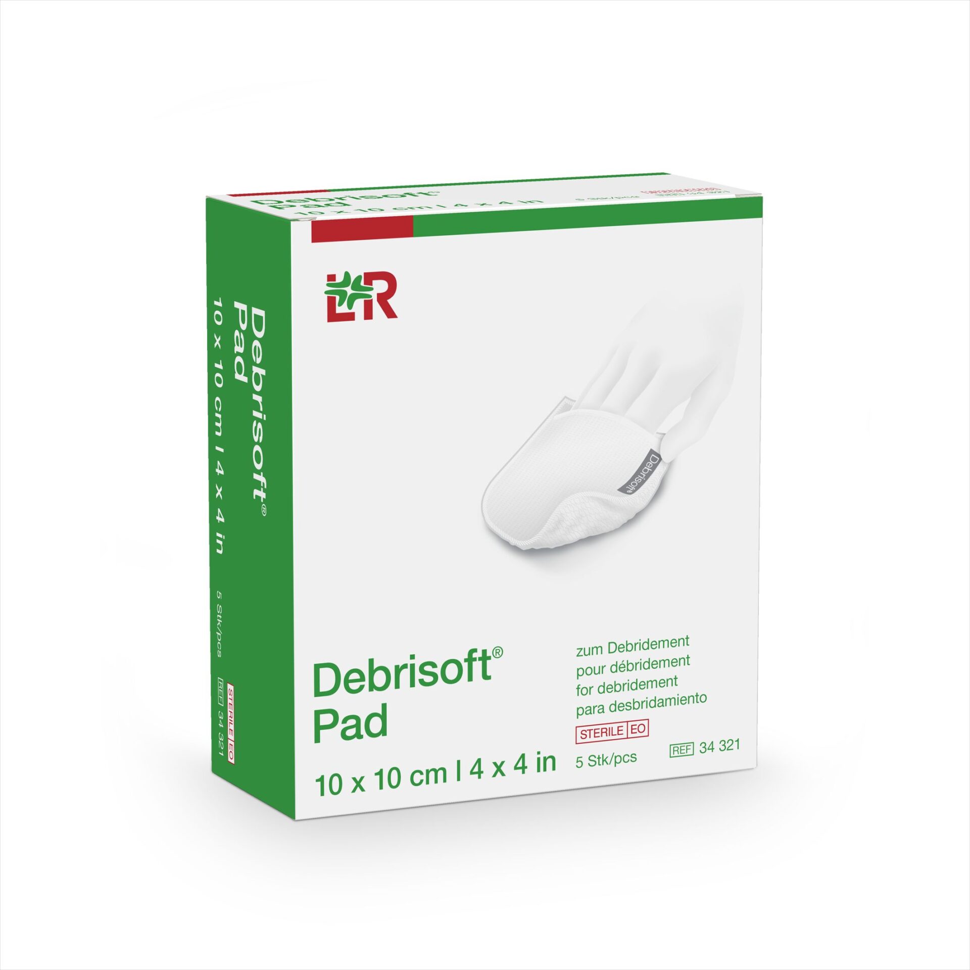 DEBRISOFT- debridement rany (10x10cm) 1×5 ks