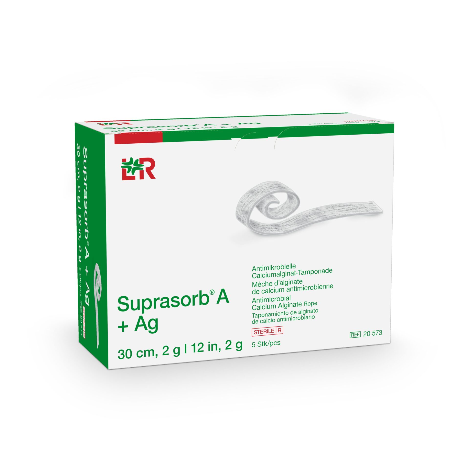 SUPRASORB A+AG – tamponáda (30cm/2g) 5ks/bal