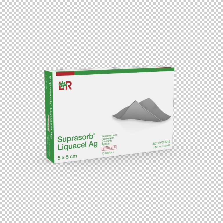 SUPRASORB Liquacel Ag – krytie na rany (5x5cm) 10ks/bal